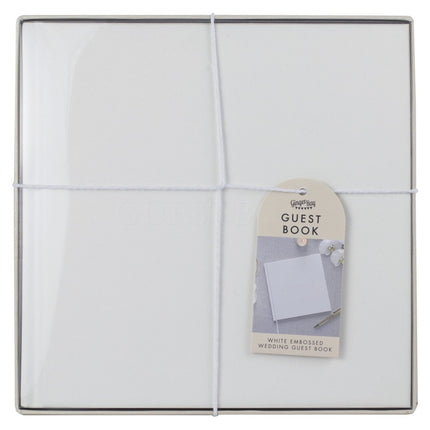 Bruiloft Gastenboek Wit van Ginger Ray koop je bij Partywinkel