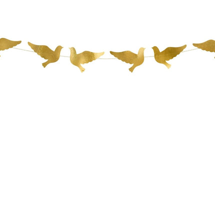 Bruiloft Slinger Duif Goud 86cm van Partydeco koop je bij Partywinkel