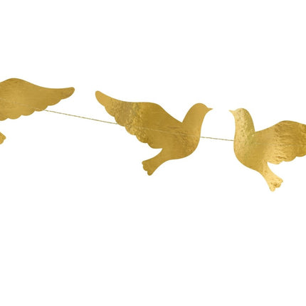 Bruiloft Slinger Duif Goud 86cm van Partydeco koop je bij Partywinkel