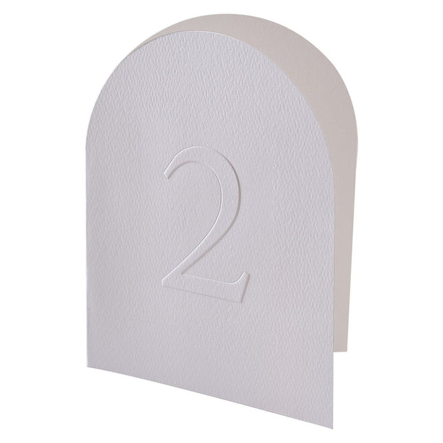 Bruiloft Tafelnummers 30cm 12st van Ginger Ray koop je bij Partywinkel