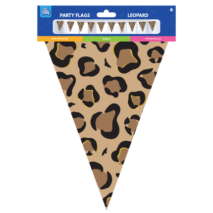 Bruin Zwarte Slinger Panter Print 10m van Paper Dreams koop je bij Partywinkel