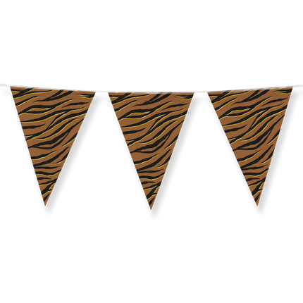 Bruin Zwarte Slinger Zebra Print 10m van Paper Dreams koop je bij Partywinkel