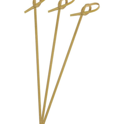 Bruine Cocktailprikkers Knot Hout 24st van Procos koop je bij Partywinkel