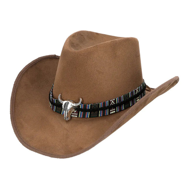 Bruine Cowboy Hoed Luxe van Boland koop je bij Partywinkel