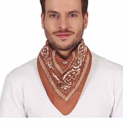 Bruine Cowboy Sjaal van Fiestas Guirca koop je bij Partywinkel