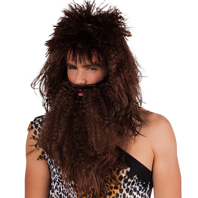 Bruine Pruik Holbewoner Met Baard van Boland koop je bij Partywinkel