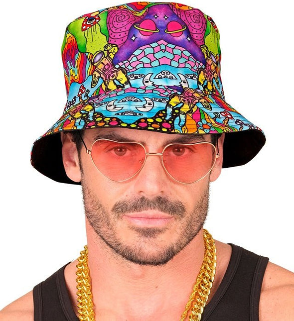 Bucket Hat Psychedelisch van Widmann koop je bij Partywinkel