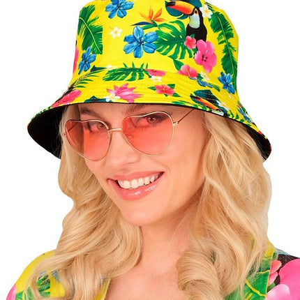 Bucket Hat Zomer Party Geel van Widmann koop je bij Partywinkel
