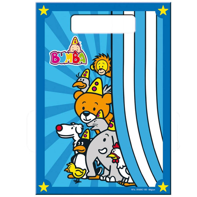 Bumba Uitdeelzakjes 23cm 8st - Partywinkel - 8714572295048