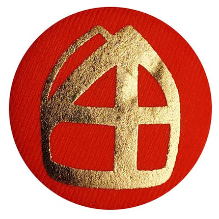 Botón con inglete rojo