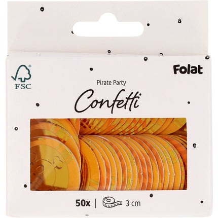 Monedas de confeti de oro 50uds.