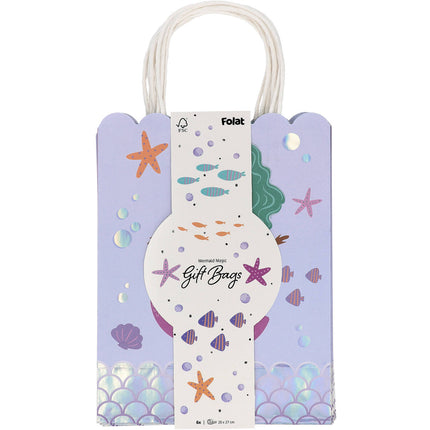Bolsas de fiesta de sirena 27cm 6pcs