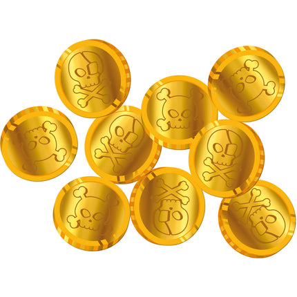 Monedas de confeti de oro 50uds.