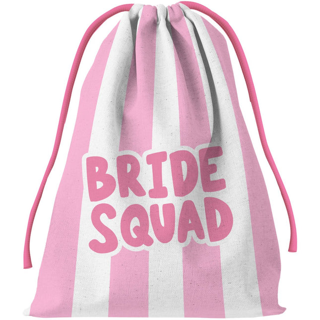 Cadeautasje - Bride - She Said Yaasss - Polyester - Roze van Folat koop je bij Partywinkel