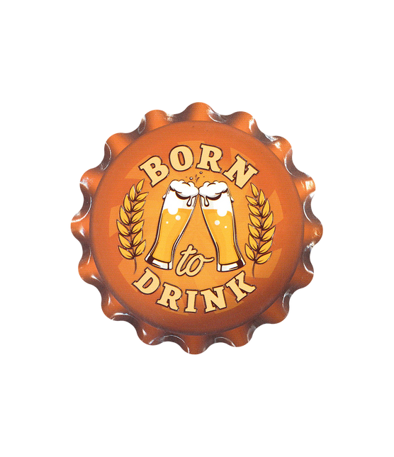 Posavasos Naranja Born To Drink 11cm