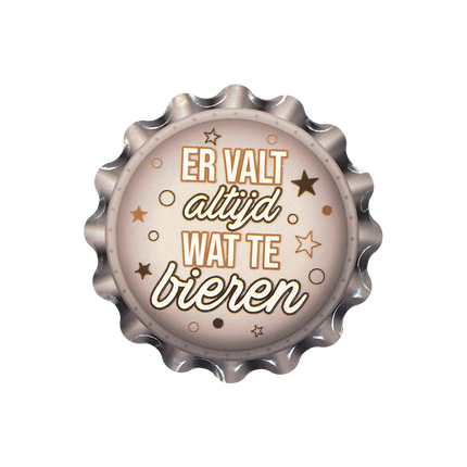 Posavasos Beige Blanco Siempre Hay Algo Que Beber 11cm
