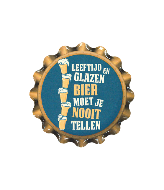 Posavasos Azul Amarillo Edad Y Vasos Cerveza 11cm