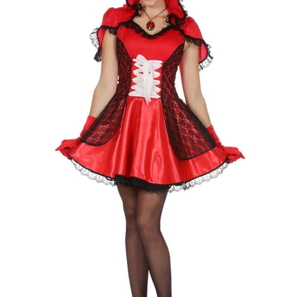 Capuchon Jurk Rood Dames Capuchon van Wilbers & Wilbers koop je bij Partywinkel