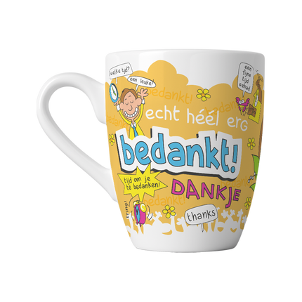 Taza de dibujos animados - Happy time