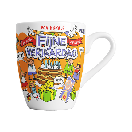 Taza de dibujos animados - Feliz cumpleaños