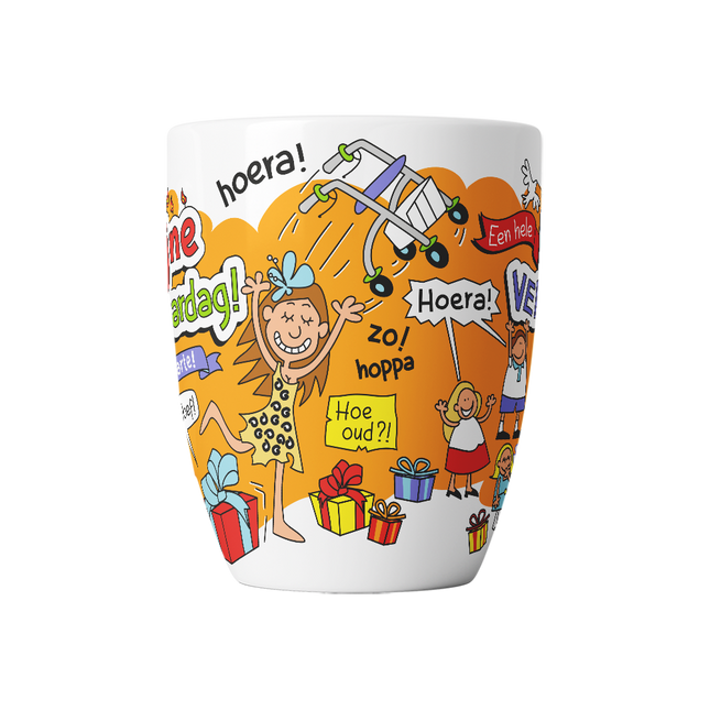 Taza de dibujos animados - Feliz cumpleaños