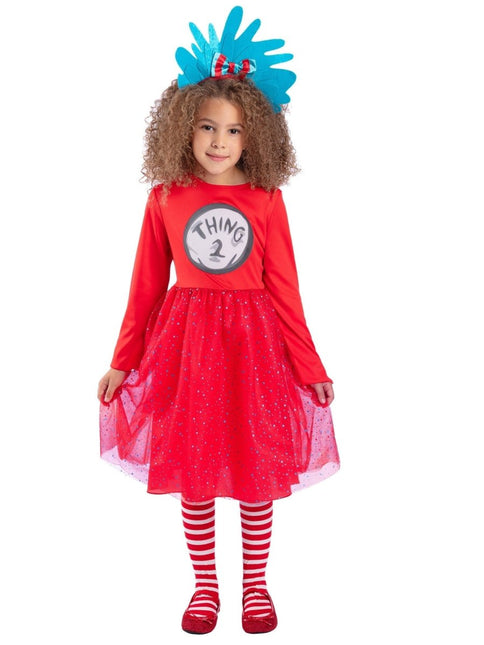 Cat In The Hat Jurk Meisje Thing 1 & 2 van Smiffys koop je bij Partywinkel
