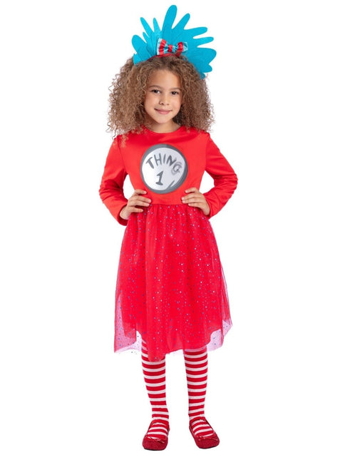 Cat In The Hat Jurk Meisje Thing 1 & 2 van Smiffys koop je bij Partywinkel