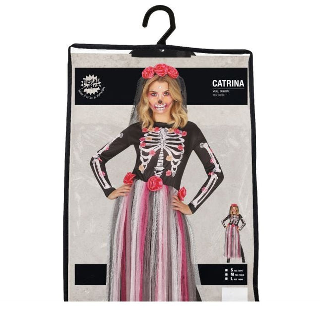 Catrina Halloween jurk Dames van Fiestas Guirca koop je bij Partywinkel