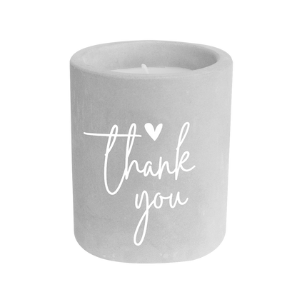Vela de Cemento Gris Thak You 8cm