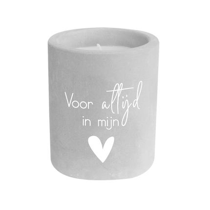 Vela de Cemento Gris Forever 8cm