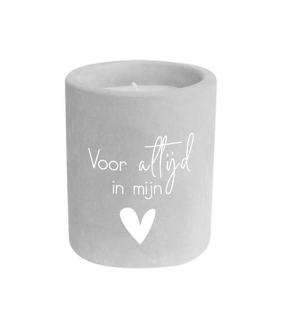 Vela de Cemento Gris Forever 8cm