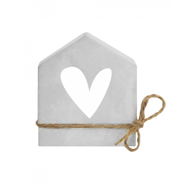 Cemento Gris Casa Corazón 8cm