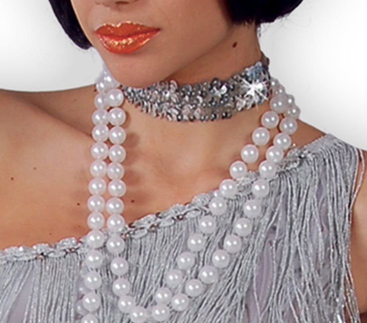 Charleston Jurk Zilver Dames van Fiestas Guirca koop je bij Partywinkel