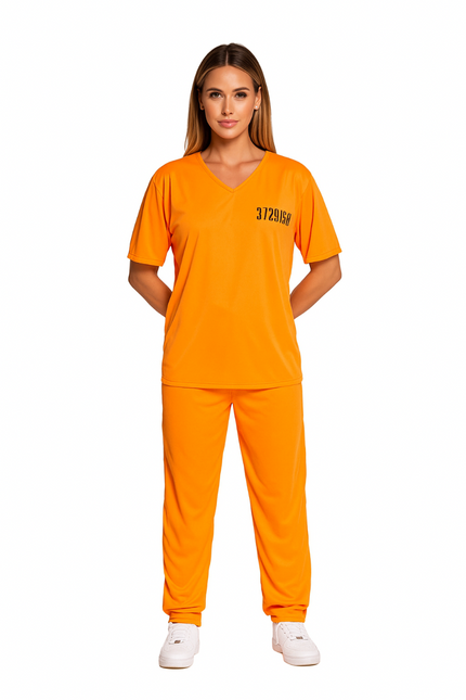 Prisionero Naranja Crooks Traje Uni