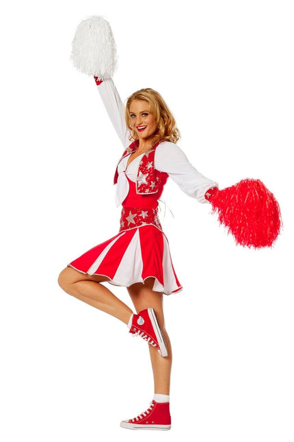 Cheerleader Pakje Rood Dames van Wilbers & Wilbers koop je bij Partywinkel
