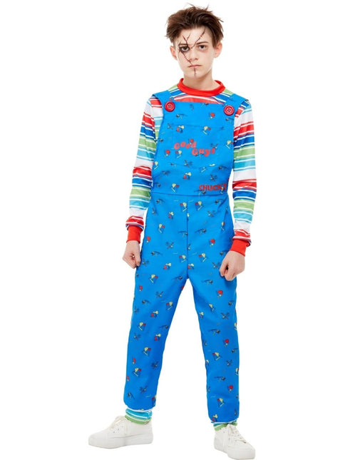 Chucky Costume, Blauw Kind van Smiffys koop je bij Partywinkel