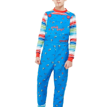 Chucky Costume, Blauw Kind van Smiffys koop je bij Partywinkel