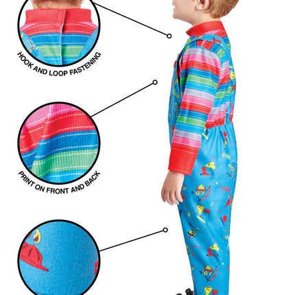 Disfraz de Chucky Azul