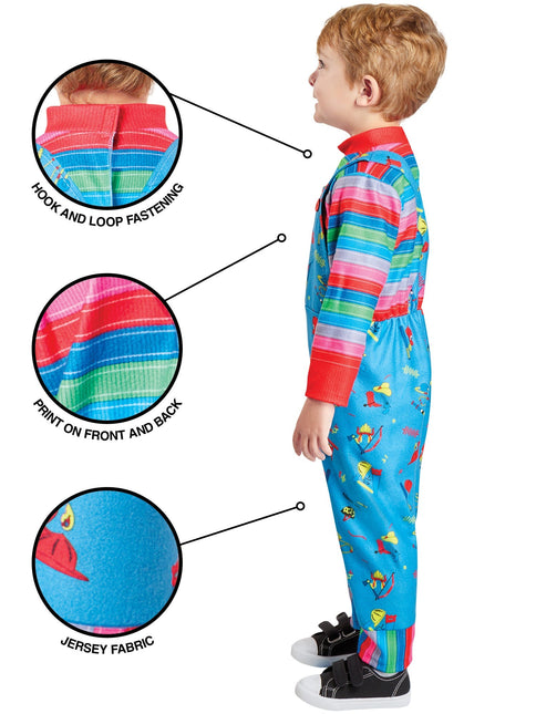 Disfraz de Chucky Azul