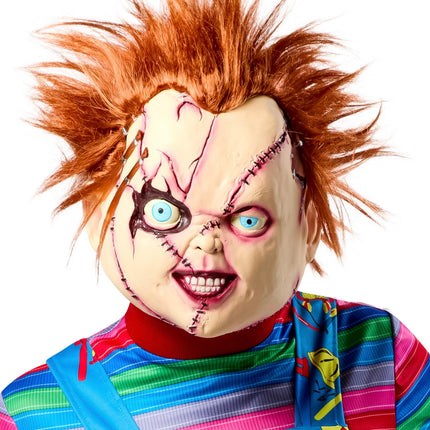 Máscara de Chucky pegada