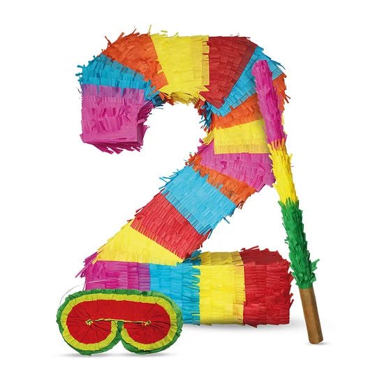 Cijfer 2 Piñata Set 3-delig 45cm van VDV Benefit koop je bij Partywinkel