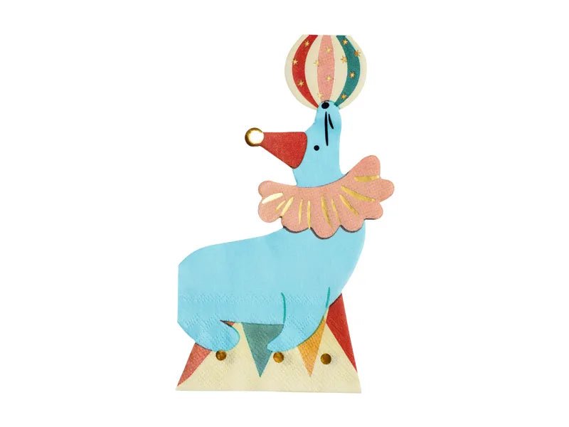 Circus Servetten 17cm 12st van Partydeco koop je bij Partywinkel