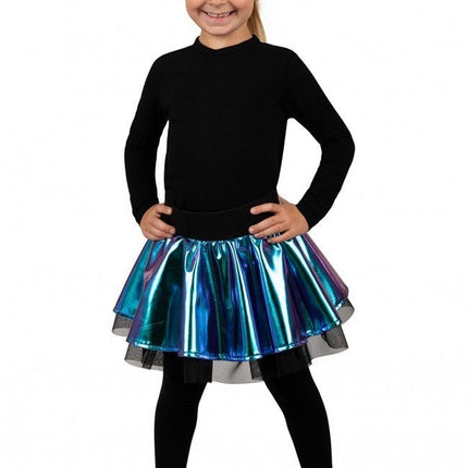 Cirkelrok Metallic Turquoise van PartyXplosion koop je bij Partywinkel