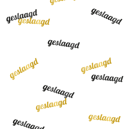 Confeti de Mesa Éxito Oro Negro 14gr