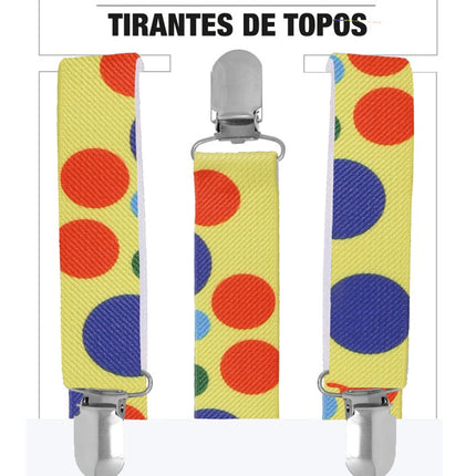 Clown Bretels Stippen 92cm van Fiestas Guirca koop je bij Partywinkel