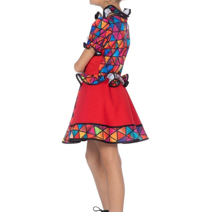 Clown Jurk Gekleurd Meisje van Wilbers & Wilbers koop je bij Partywinkel