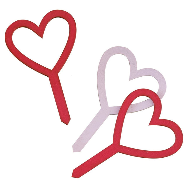 Cocktailprikkers Hartjes 5cm 6st van Ginger Ray koop je bij Partywinkel