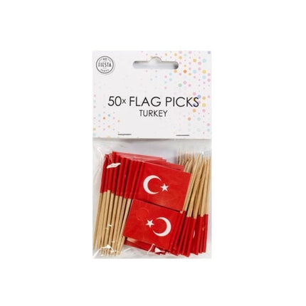 Cocktailprikkers Turkije 8cm 50st van WeFiesta koop je bij Partywinkel