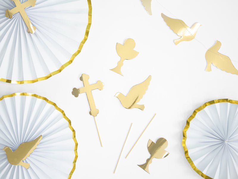 Communie Caketopper 31,5cm 6st van Partydeco koop je bij Partywinkel