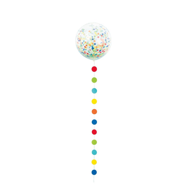 Confetti Ballon Met Tasselslinger 61cm van Unique koop je bij Partywinkel